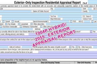 write exterior desktop hybrid appraisal report