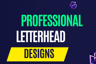 design professional letterhead and stationery in word format