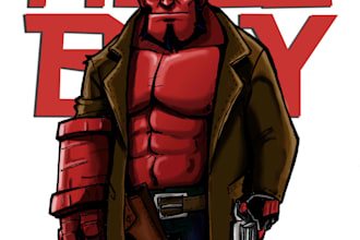 draw character illustration from your ideas or photos