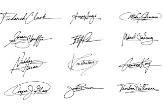 design handwritten signature, calligraphy, or brand signature logo