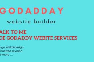 godaddy website design and redesign godaddy website