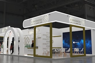 design trade show booth, exhibition stall, kiosk, stand