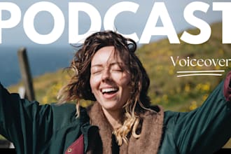 record a female voiceover in american english