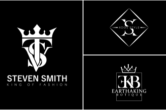 do initial letters design for streetwear clothing luxury brand logo
