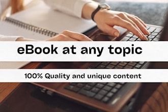 write a perfect ebook at any topic