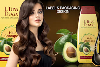 do luxury cosmetic label mylar bag mailer box design supplement pouch label