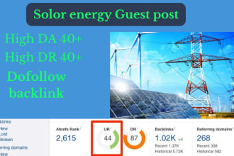 write and publish guest post on solar energy power energy and tech blog
