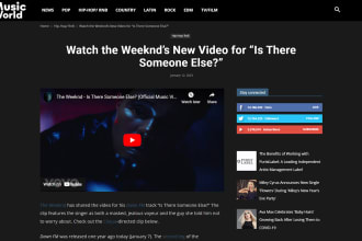 promote your song or music video on a famous music website