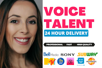 record a pro canadian female commercial voiceover