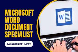 create, edit, format and design microsoft word documents