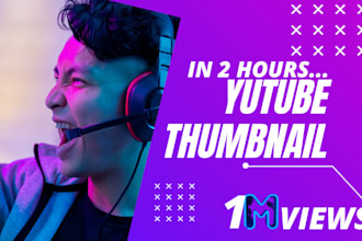 design attractive youtube thumnails