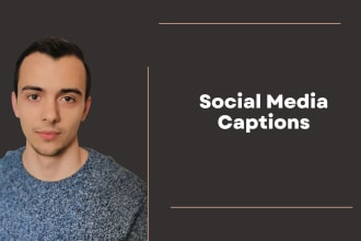 write creative social media captions and posts
