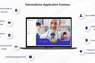 design custom telemedicine site, doctor, healthline website, telemedicine app