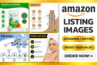 design amazon listing pictures and do product photo editing