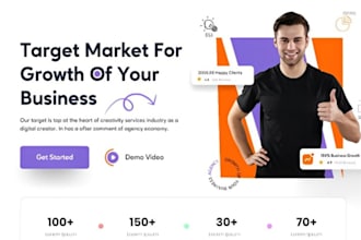 create smma website, digital marketing agency website and agency website