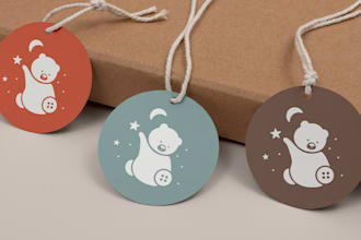 design adorable kids baby logo, baby products design
