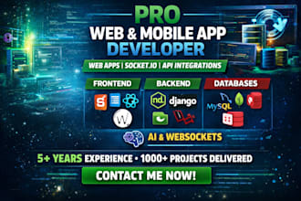 build modern web apps with websocket django reactjs nodejs