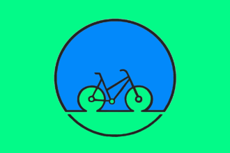 design bicycle logo within a sort time