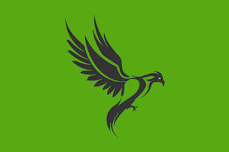 design bird logo with express delivery