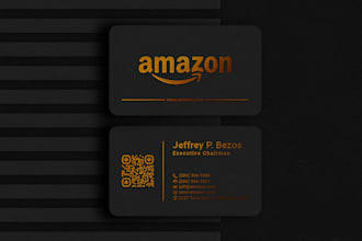 do modern, minimalist, unique, luxury business card design for you