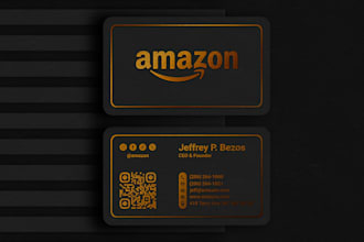 do modern, minimalist, unique, luxury business card design for you