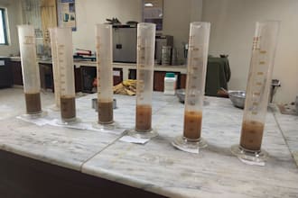 geotechnical report, data analysis, and results preparation