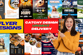 design,recreate amazing creative urgent flyers,posters,food,event,business