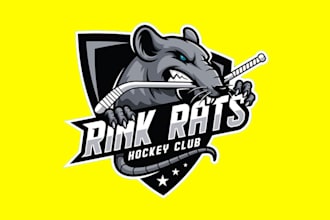 design realistic rats mascot  logo with creative concepts