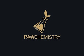 design an entirely new brand beautiful logo for raw chemistry