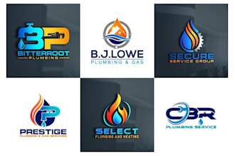 make professional plumbing and cleaning logo