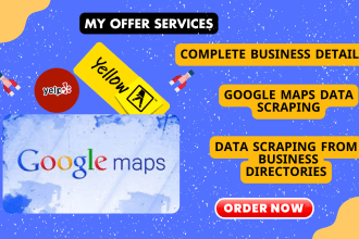 do perfect targeted google maps data scraping, yellow pages scraping urgently