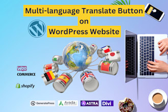 add a translate button on the wordpress website