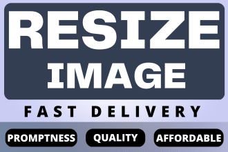 resize image, change dimension, increase resolution 300 dpi and enhance photo