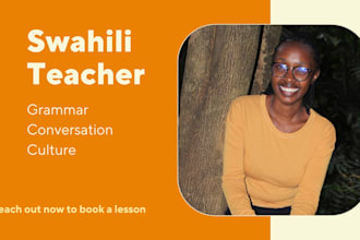be your swahili teacher