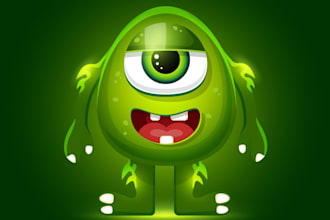 draw a brand character design concept for a business