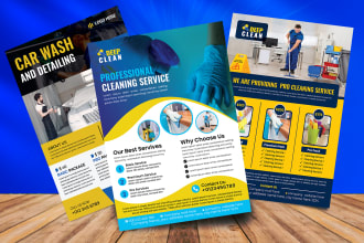 design cleaning handyman plumbing roofing service price list car wash flyer