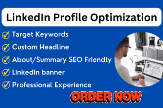 write, design, revamp, and optimize your linkedin profile within 3 hours