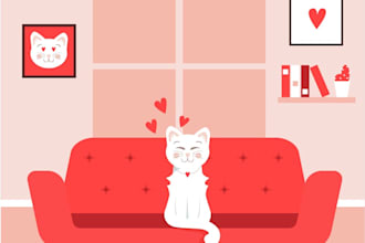 draw a vector colorful illustration for the website