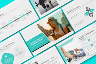 design, redesign pitch deck, powerpoint presentation, google slides and canva