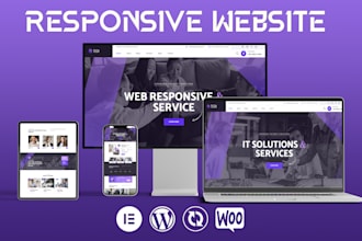 fix, design, develop professional company website or responsive business website