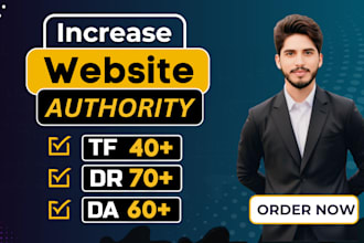 increase trust flow tf, increase domain rating DR da with quality backlinks