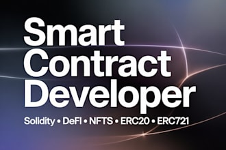 create smart contract solidity developer ethereum