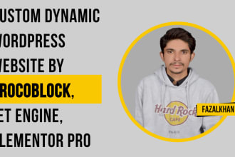 build custom dynamic wordpress website by crocoblock, jet engine, elementor pro