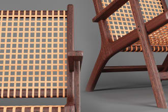 create high quality 3d product and furniture models with realistic render