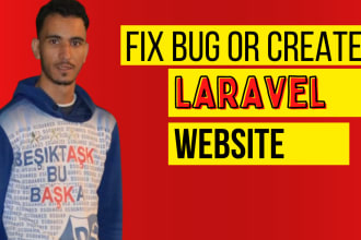 develop, fix bugs and upgrade laravel websites