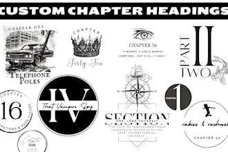 create chapter headings for your book
