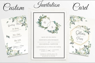 design your greeting card or any invitation card design