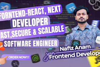 develop react and next js SEO friendly dynamic web frontend