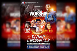 design a stunning church flyers, posters within 24hrs