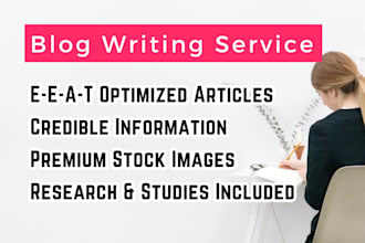 provide professional blog writing and management services